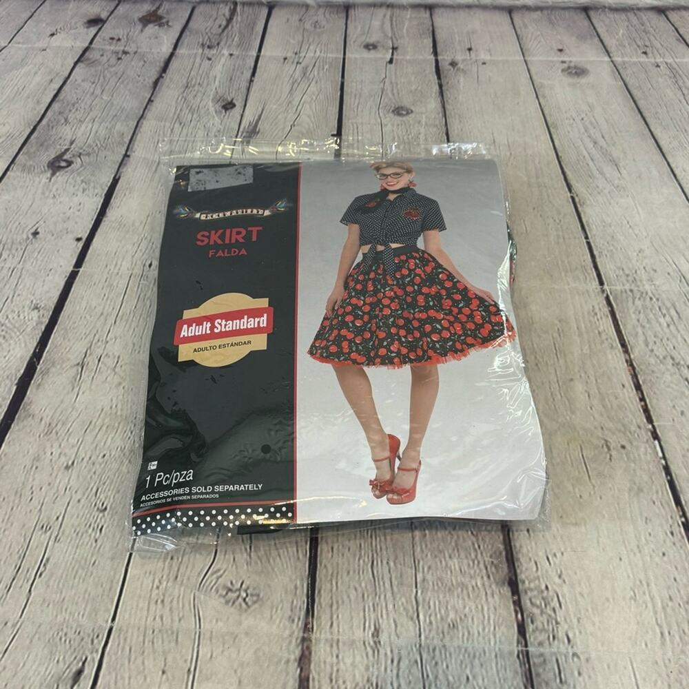 Rockabilly Cherry Pattern Halloween Costume Skirt